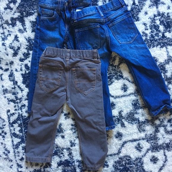 3 pairs slim cut pants H&M sz 1 1/2-2 boys - Picture 2 of 2
